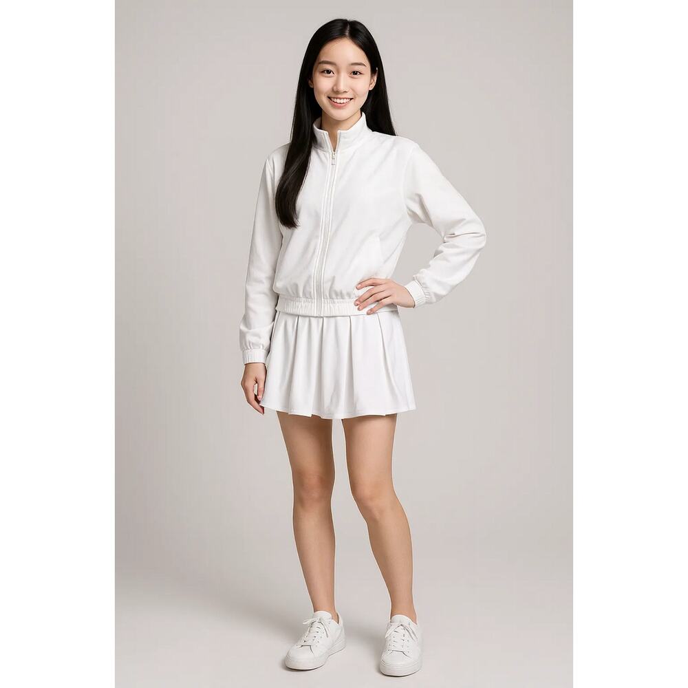 NWT Ideology Girl's Skort White Tennis Pickleball L
